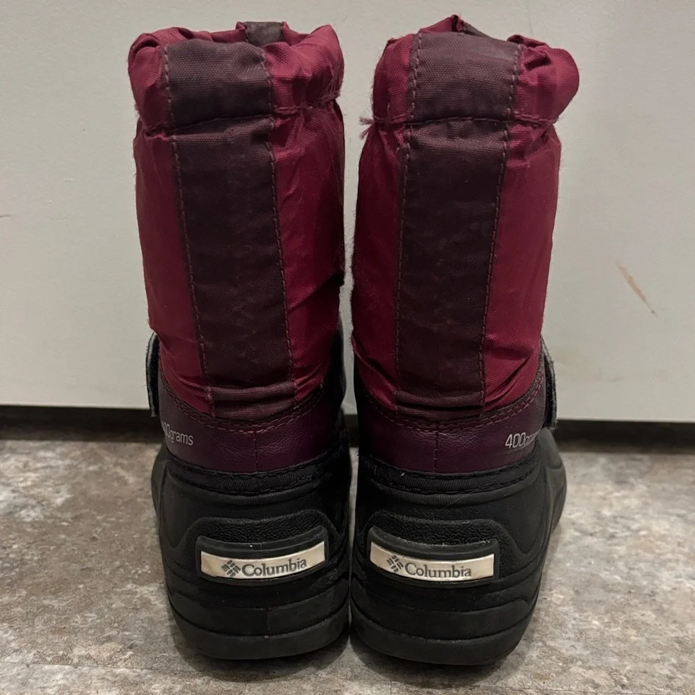 Columbia Kids' Insulated Boots - Burgundy and Black Size 10 Toddler Girls